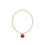 Classic Gold 2mm and 3mm Bracelet Reflection Small Charm