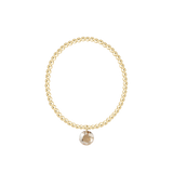 Classic Gold 2mm and 3mm Bracelet Reflection Small Charm