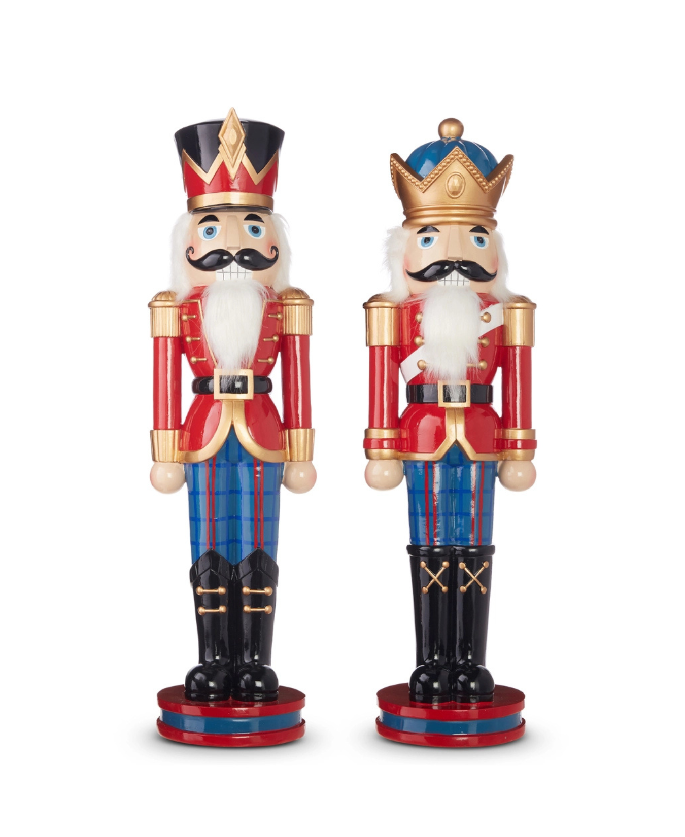 a couple of nutcrackers with crowns