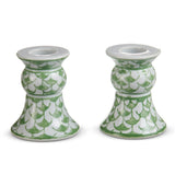 Green Candle Holders (1)