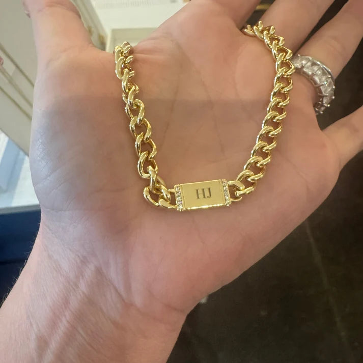 Engravable Cuban ID Chain