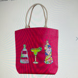 Tequila Sunrise Tropic Tote Hot Pink/Multi