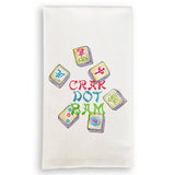 Colorful Mahjong Tiles Hand Towel