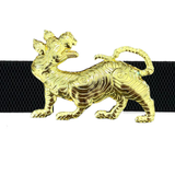 Tibet Tiger Interchangeable Belt Buckle in Gold Finish