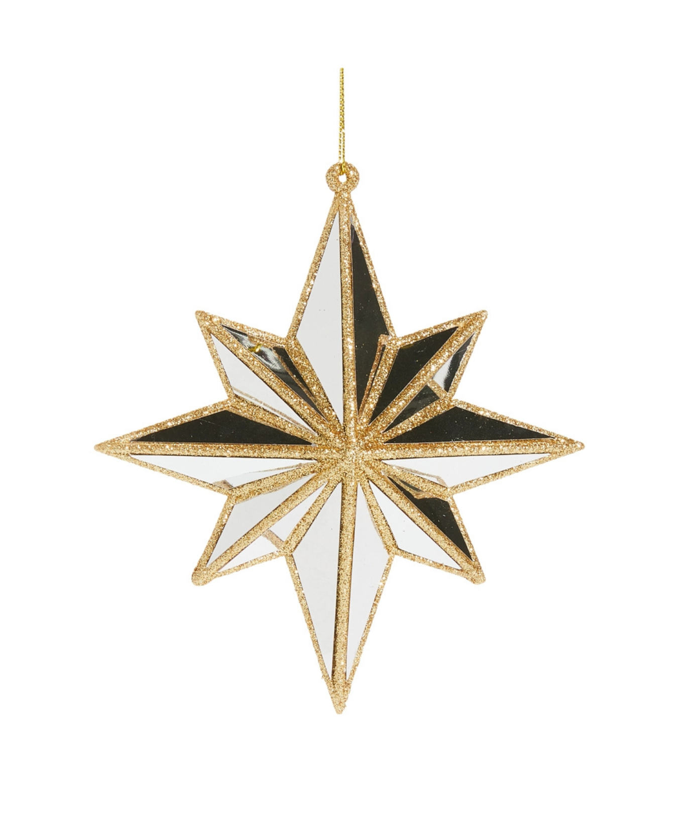 5.75" Mirrored North Star Ornament-Raz Imports-4524589