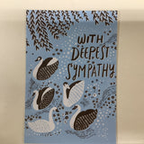 With Deepest Sympathy Swans