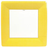 Grosgrain Border Square Dinner Plate | Assorted Colors