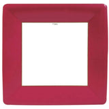 Grosgrain Border Square Dinner Plate | Assorted Colors