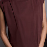 Padded Shoulder Muscle Tee | Cream