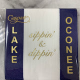 Sippin' & Dippin' Lake Oconee Cocktail Napkins
