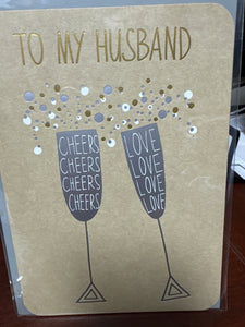 Champagne Flutes husband HB