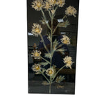 Black Floral 10x24