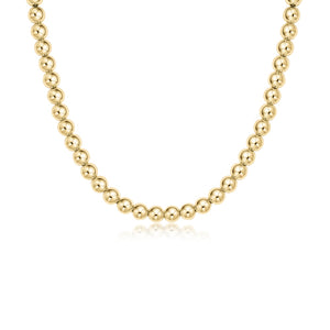 15" Choker Classic Gold 6MM Bead