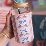 American Flags & Coquette Bows Drink Sleeve