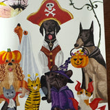 Costumed Pets Halloween Card