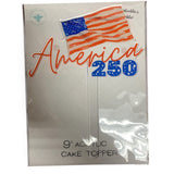 American 250 Cake Tppper