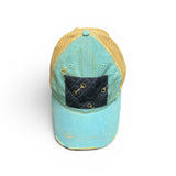 Distressed Designer Scarf Baseball Hat