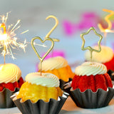 Mini 4" Gold Number Sparkler Wand Card - Singles