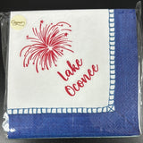 Fireworks Lake Oconee Cocktail Napkin