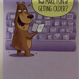Bday Card: Animal Reading