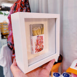 5"x5" Framed Matchbox Shadowbox