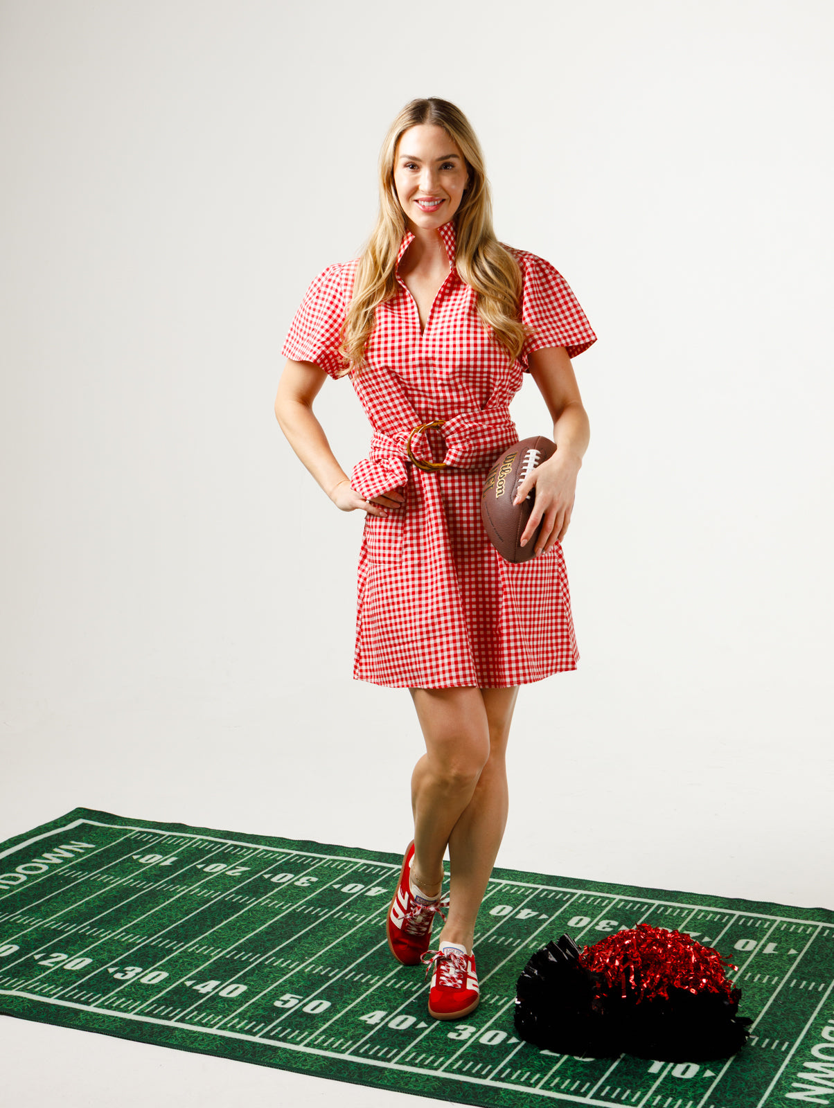 Georgia Red and White Gingham