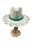 White Palm Hat with Golf Cart | Partee Green