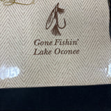 Gone Fishin' Lake Oconee Cocktail Napkin