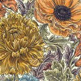 Autumn Acanthus  Cocktail Napkins
