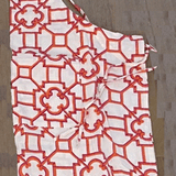 Garden Trellis Fuchsia /Orange