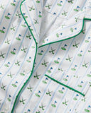 Women's Twill Pajama Set | Fairway Stripe