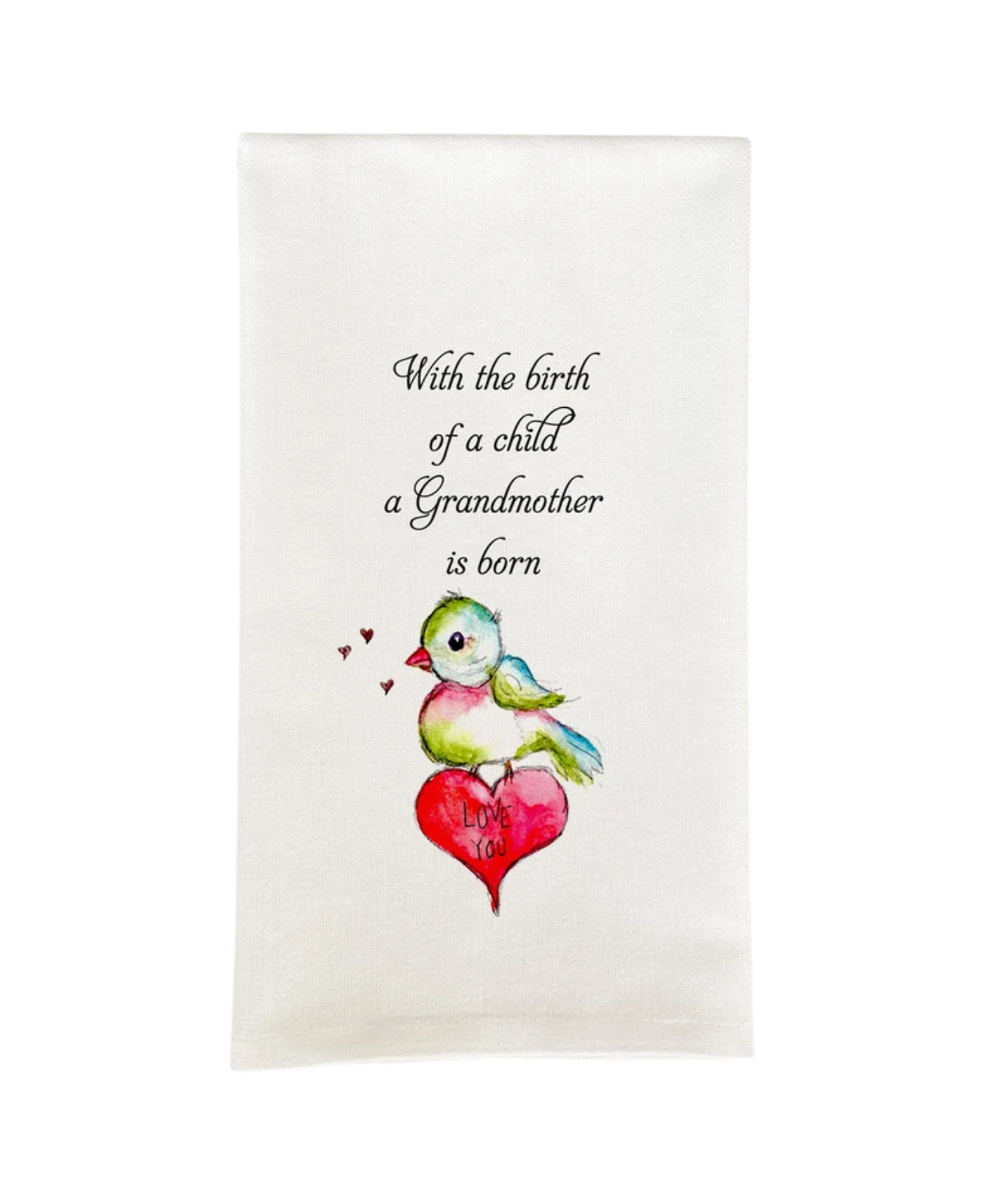 A Grandmother Is Born Dishtowel-French Graffiti-D960 