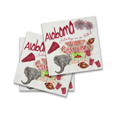Alabama_Football_Pattern_Cocktail_Napkin-French Graffiti-PCK1120