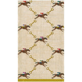 And They're Off Linen Guest Towel - Package Of 15_Caspari_19350C-IVY
