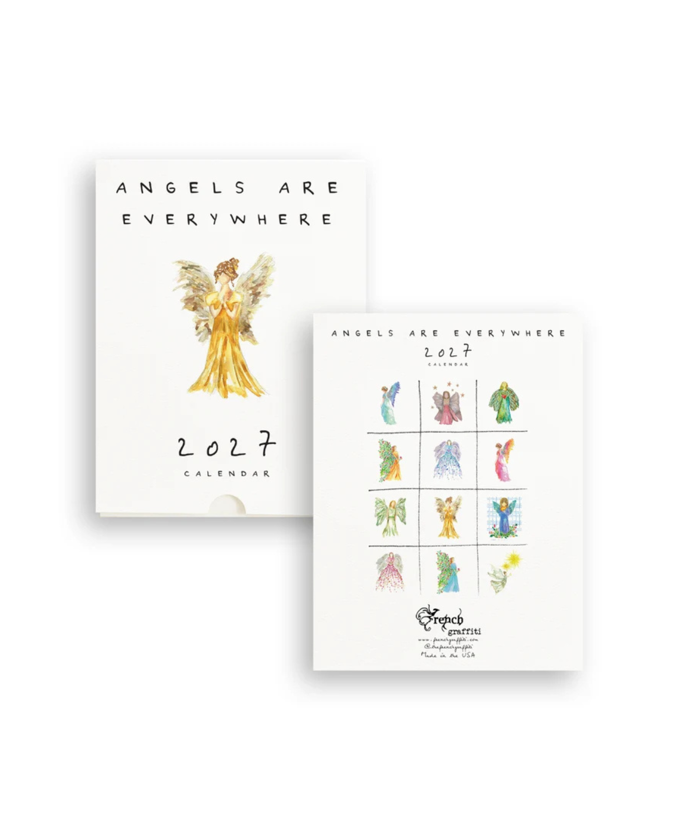 Angels Are Everywhere 2027 Calendar-French Graffiti-CAL07-2027
