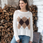 Argyle Vest Chunky Sweater_Wooden Ships_K57Y2W181