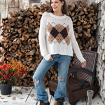 Argyle Vest Chunky Sweater_Wooden Ships_K57Y2W181