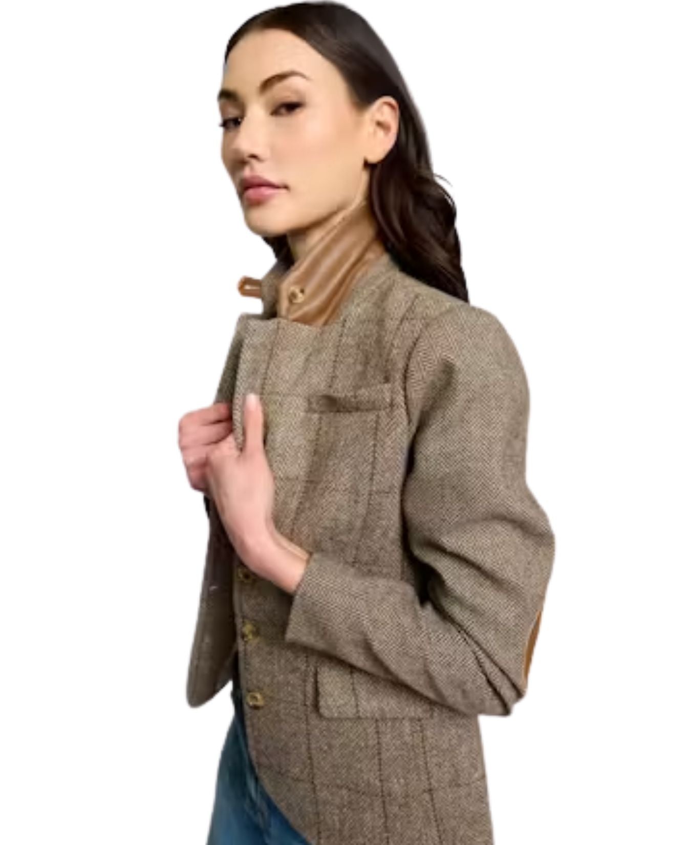 Asher Mixed Plaid Riding Jacket-CentralParkWest-CF26-20342W