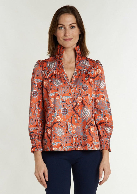 Aspen Blouse - Frolic Fire