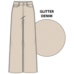 Audrey Hugging Wide Glitz Denim-Tribal-6337O-5839