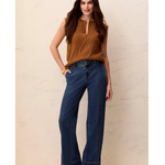 Audry Hugging Wide Denim Trouser-Tribal-6232O-2020
