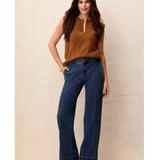 Audry Hugging Wide Denim Trouser-Tribal-6232O-2020