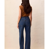Audry Hugging Wide Denim Trouser-Tribal-6232O-2020
