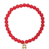 Small Glass Bead Stretch Bracelet