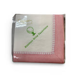 Keeping with Tradition Pink and White Cocktail Napkins