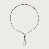 Cheval Leather Necklace | Gold