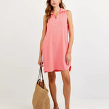 Sleeveless A-Line Dress | Wild Coral