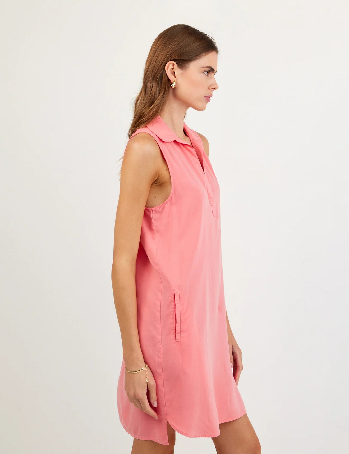 Sleeveless A-Line Dress | Wild Coral