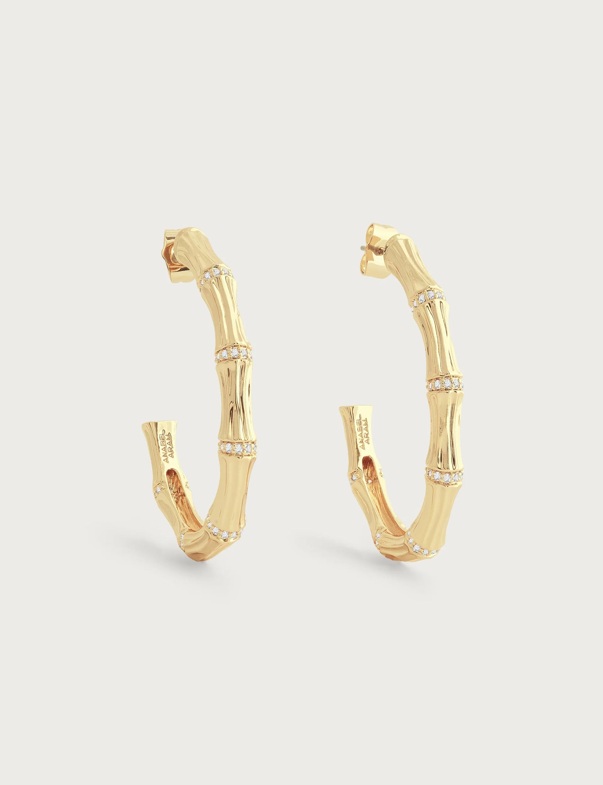 Bamboo Hoop Earrings