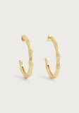 Bamboo Hoop Earrings